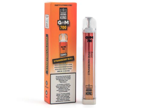 Aroma King Gem 700 puffs 20mg - Strawberry Bull